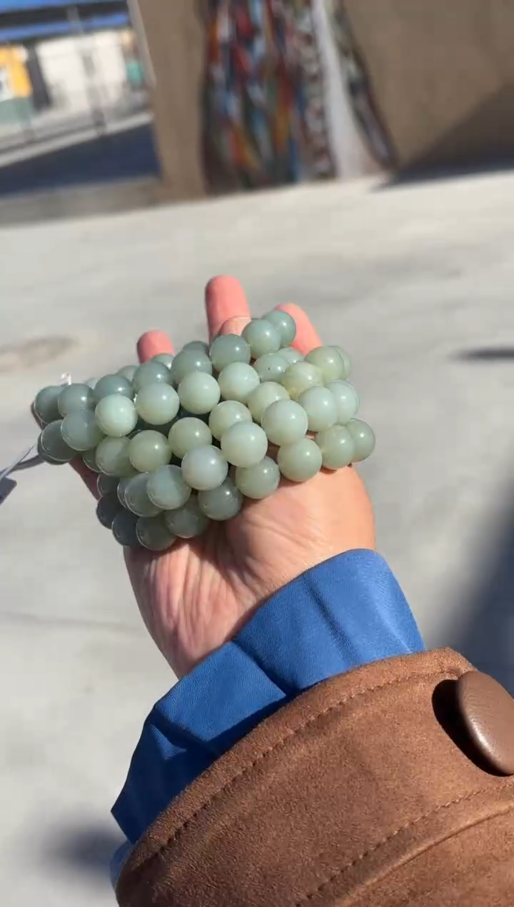未镶嵌手串和田玉且末近矿微色差卡12多样性发货拍一发一kM