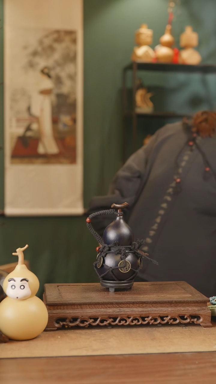 【闪购商品】405号精品天然大漆工艺防渗内胆酒葫芦~