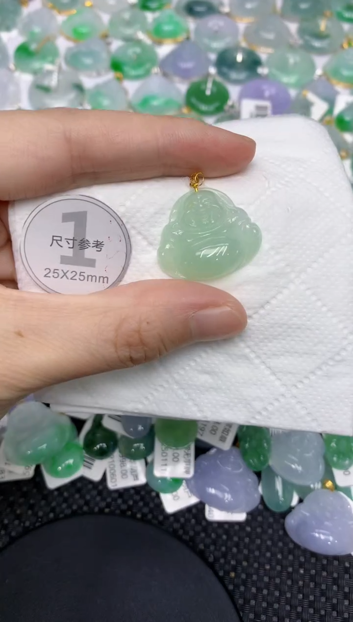 颈饰18K金镶嵌翡翠11111111