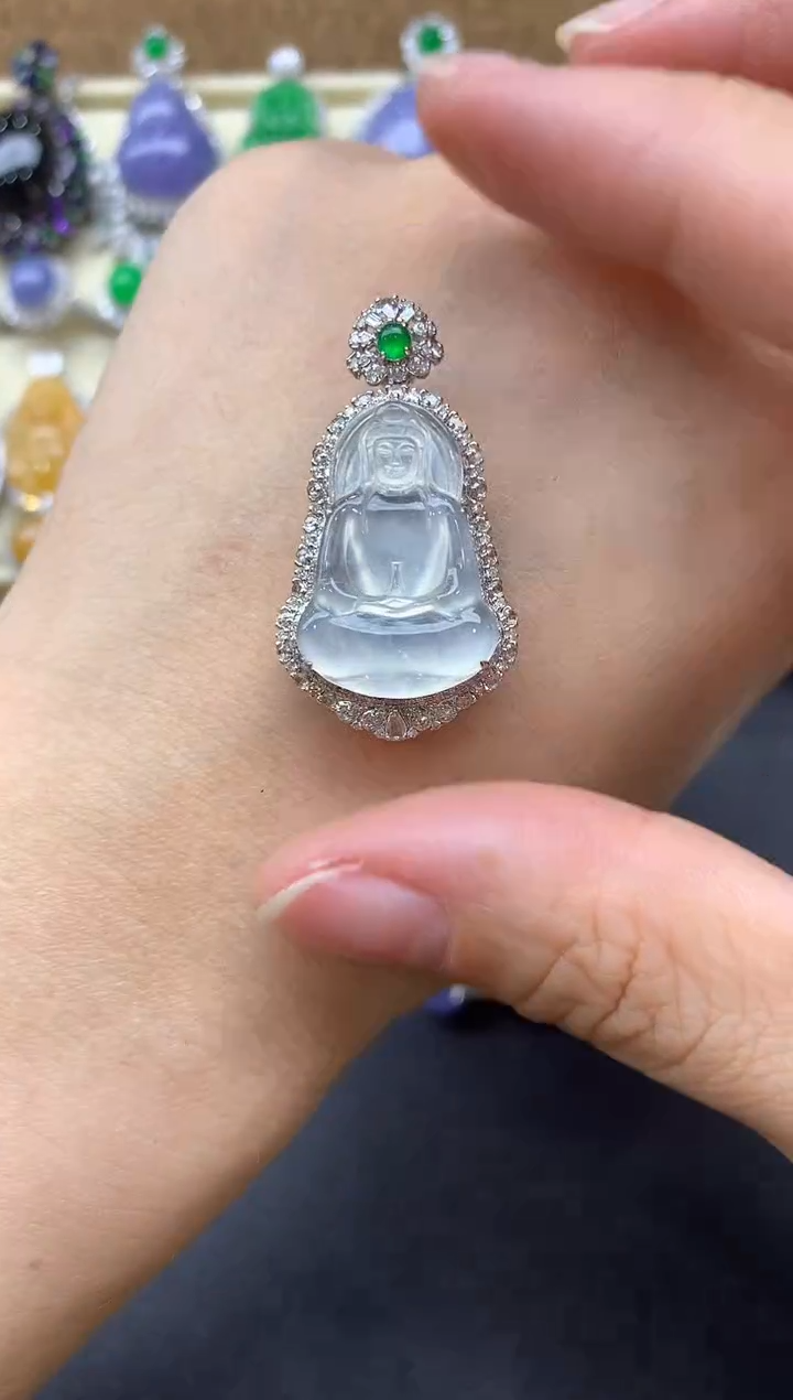 【闪购商品】翡翠颈饰18K金镶嵌582-中国好珍宝