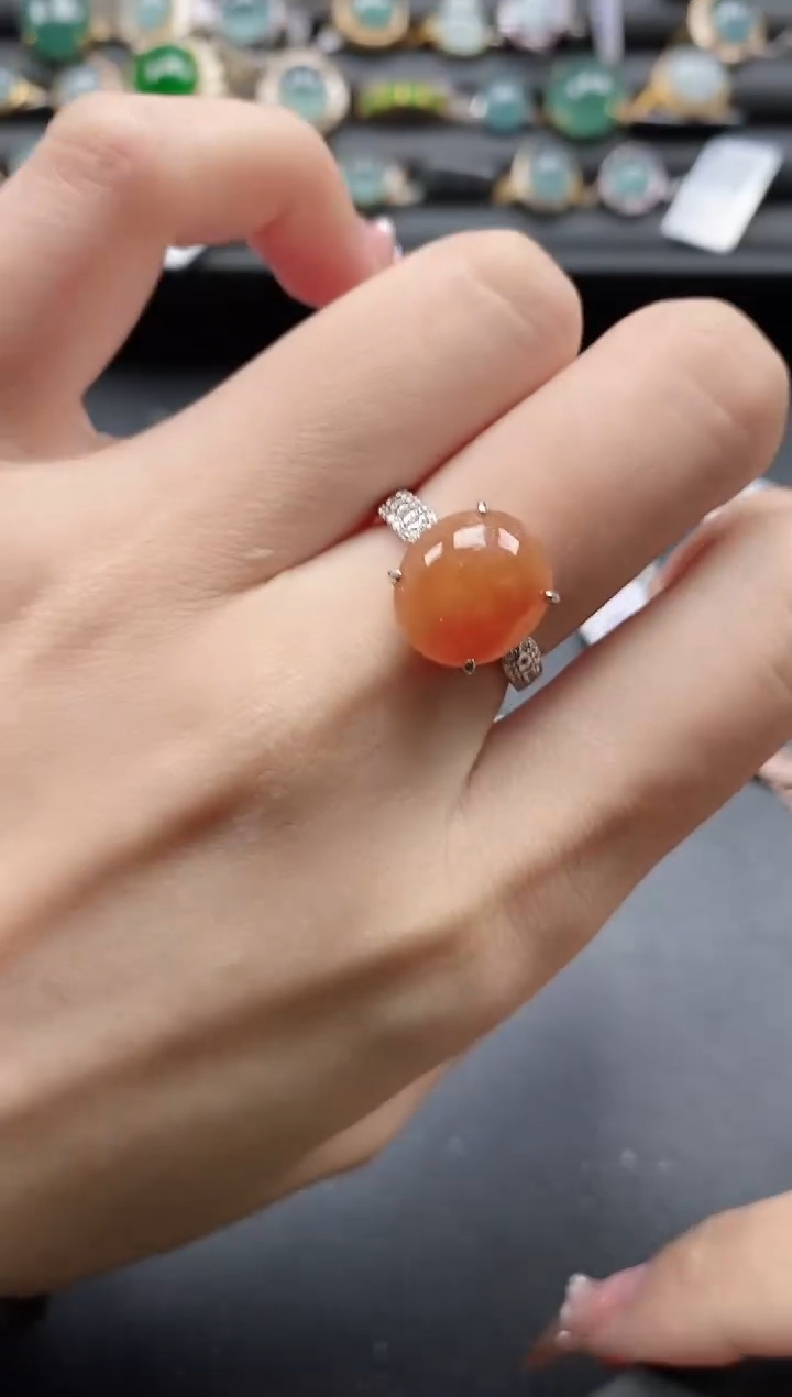 【闪购商品】翡翠戒指银S925镶嵌11111