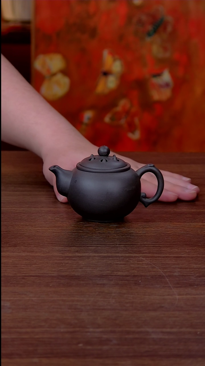 【闪购商品】紫砂茶壶黑料莲蓬壶