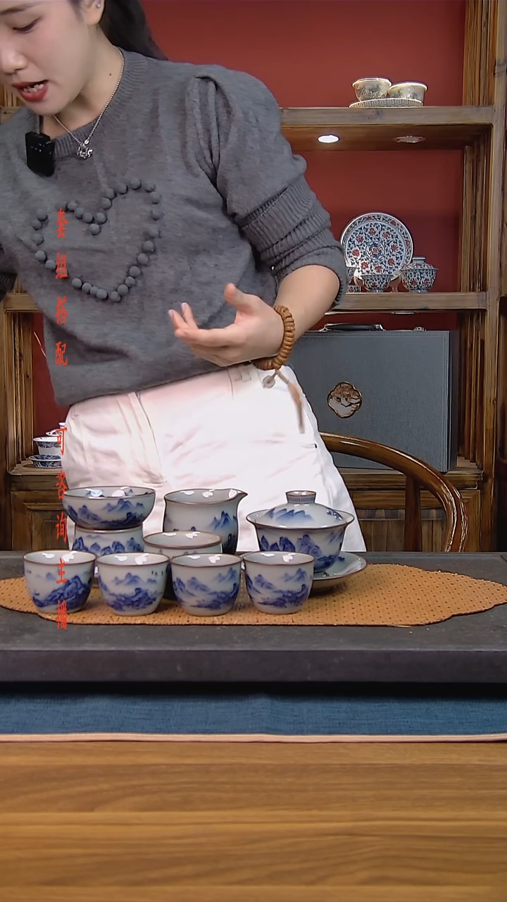 简装家用款8件套 老陶泥开片纹陶瓷茶具