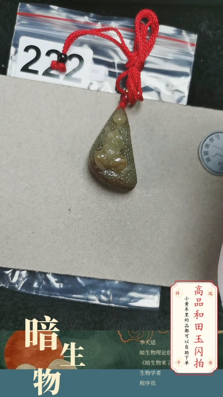 【闪购商品】和田玉吊坠(赠链)未镶嵌222