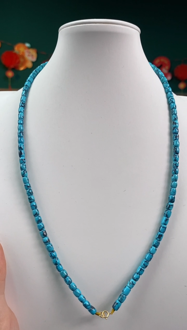 【闪购商品】绿松石珠宝奇石18K金镶嵌1