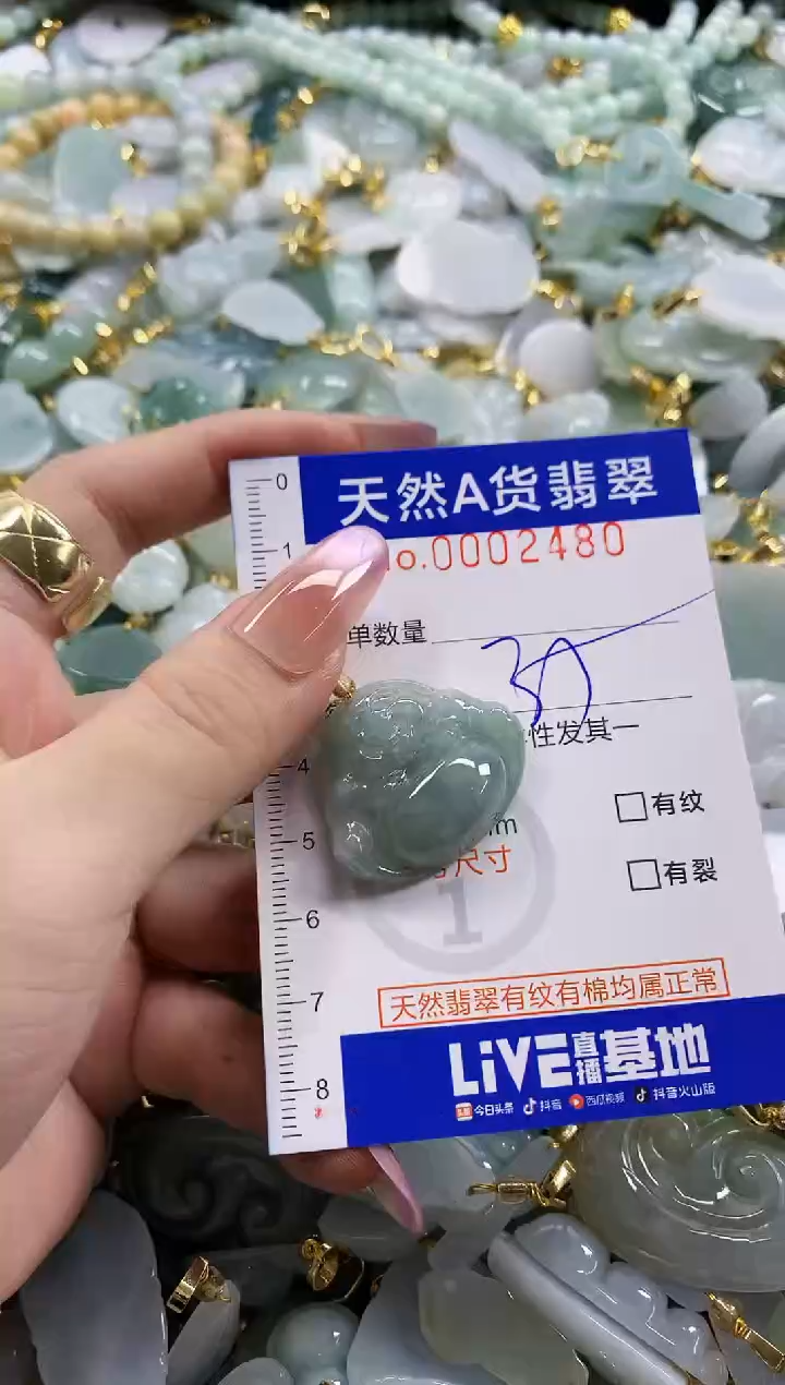 颈饰未镶嵌翡翠天然A货翡翠