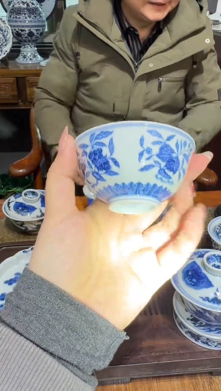 【闪购商品】杯愚拙造物三多撇口杯