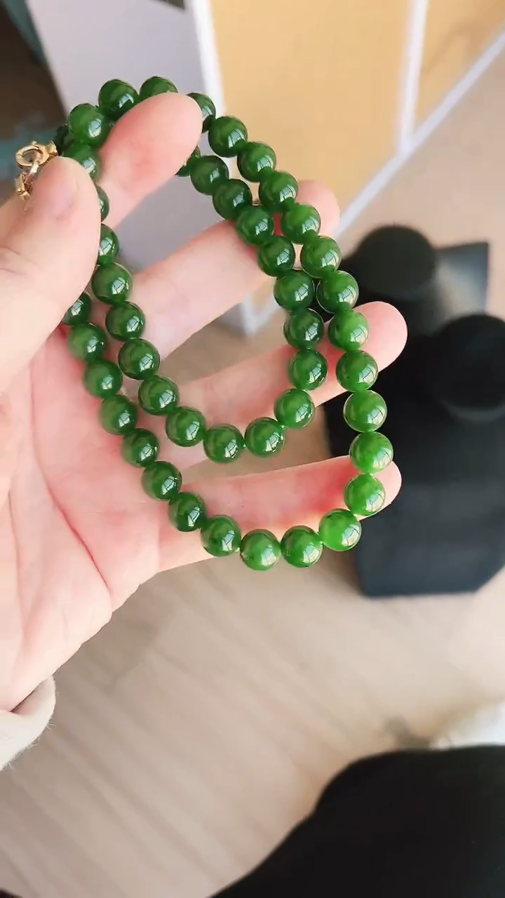 项链未镶嵌和田玉（碧玉）10
