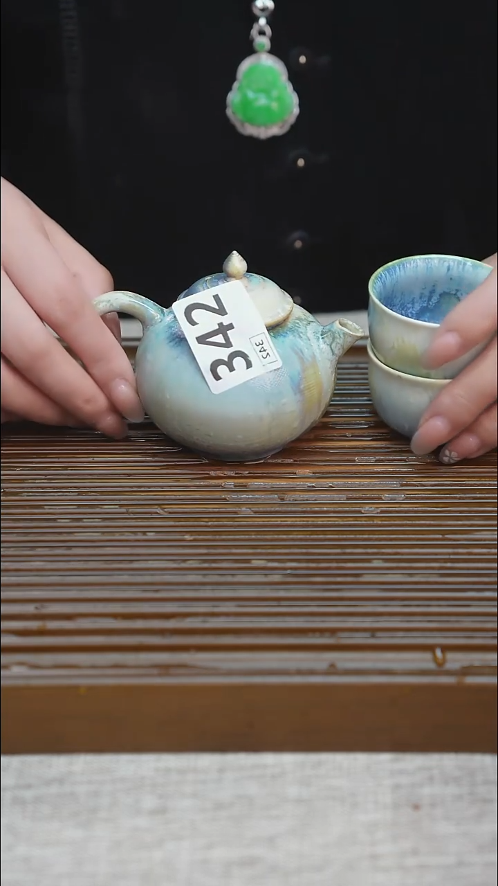 纯手工粗陶茶具每一只不一样
