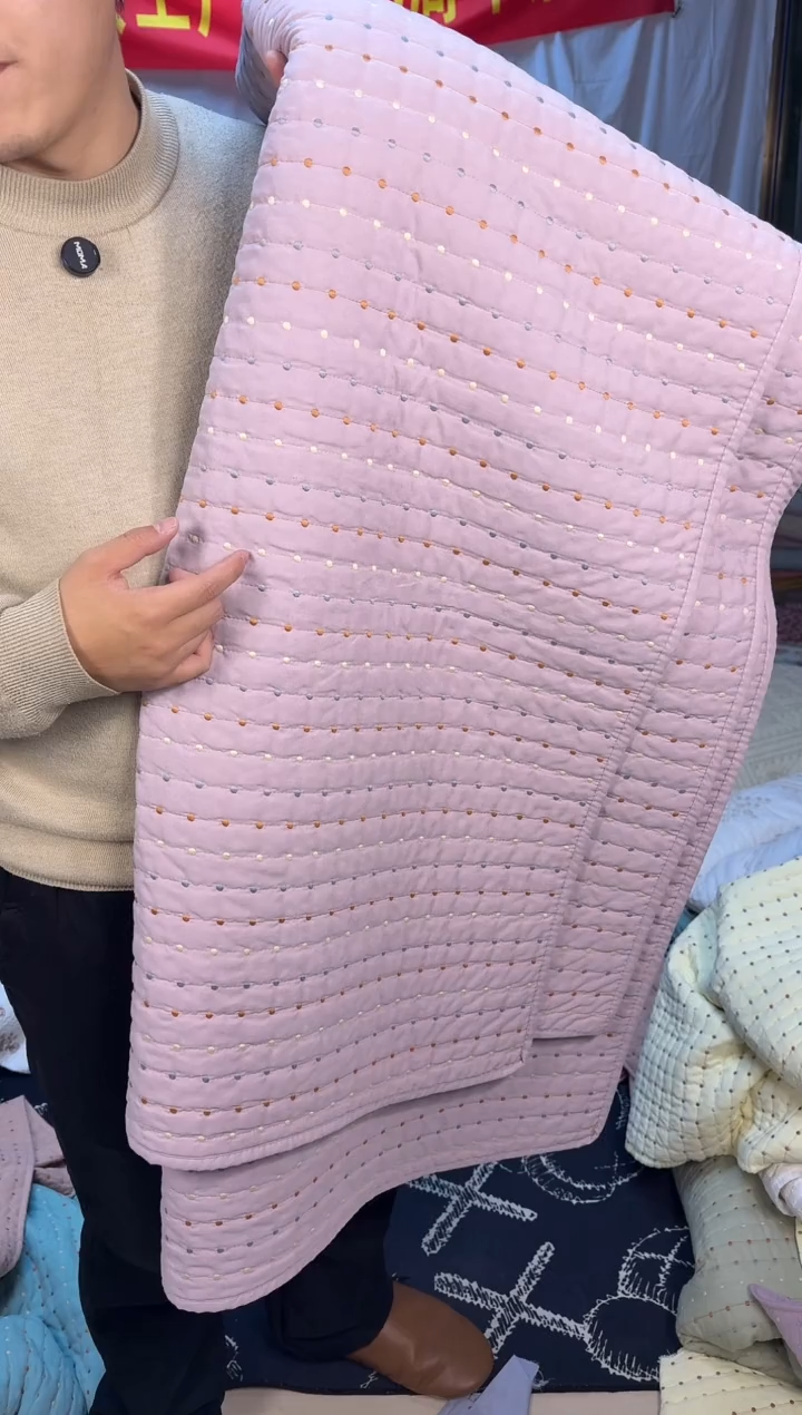 棉纯棉米粒秀220*240单被套