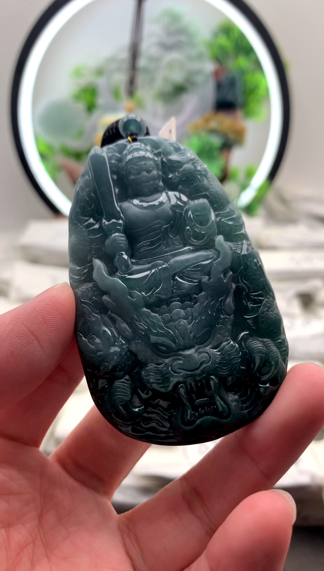 【闪购商品】翡翠颈饰未镶嵌不动明王