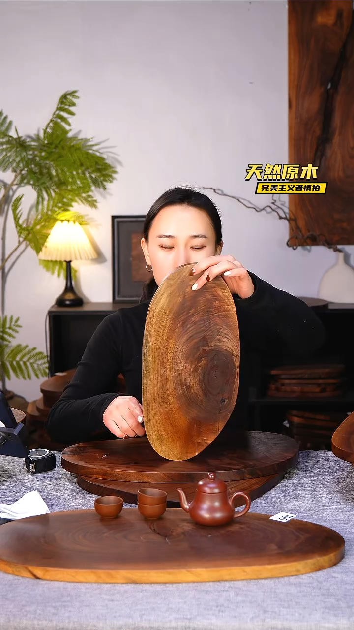 木北美黑胡桃原木.干裂疤结不属于商品质量问题完美主义者慎拍