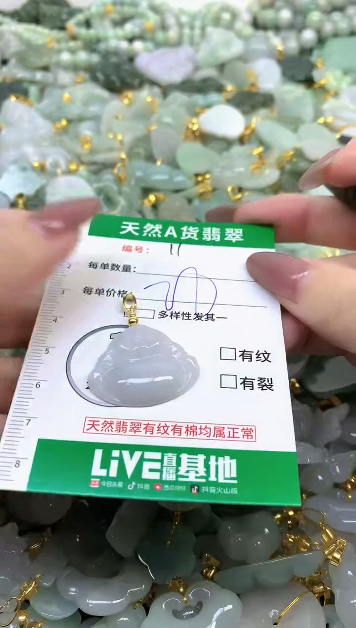 颈饰未镶嵌翡翠天然缅甸A货翡翠