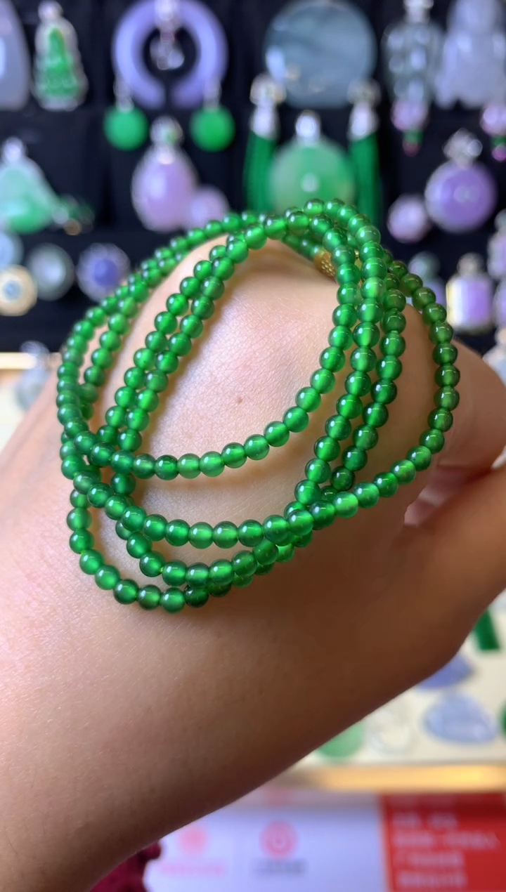 【闪购商品】翡翠颈饰未镶嵌成品珠链