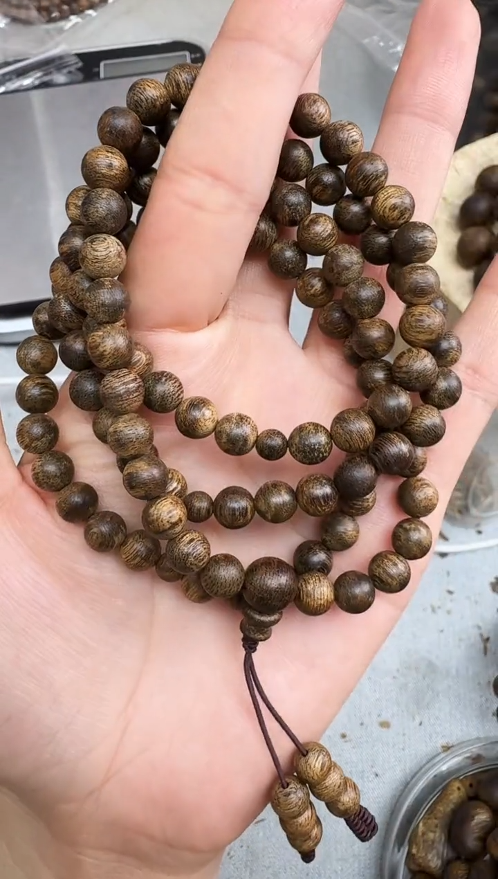 沉香手串0720沉香老料圆珠多圈多样性发一
