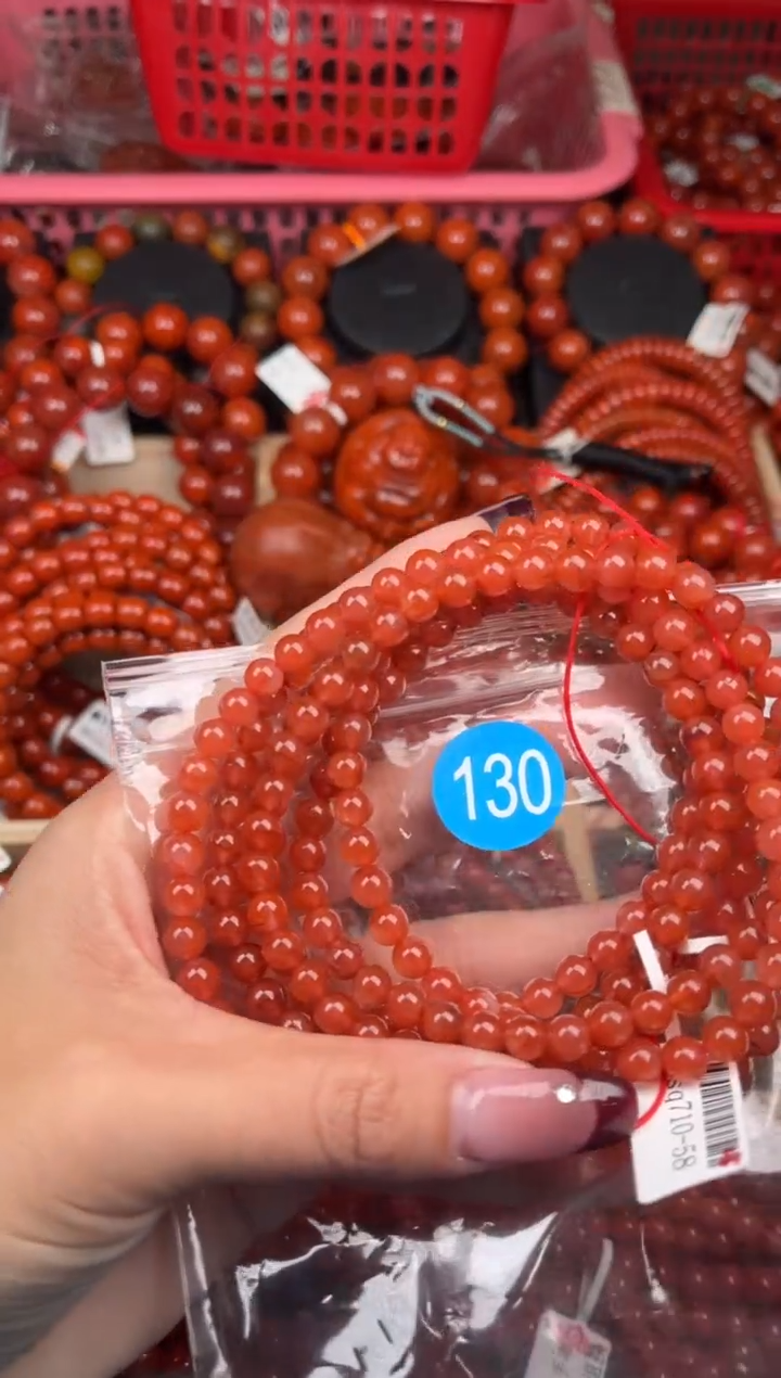 【闪购商品】南红玛瑙珠宝奇石未镶嵌130-6+随机多样性/一条