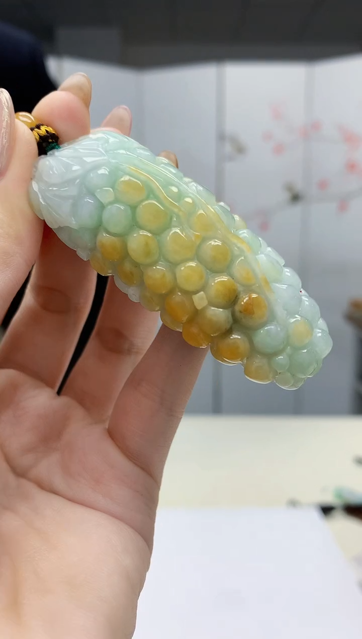 【闪购商品】定制翡翠未镶嵌4969jw-毛货挂件41赠珠链