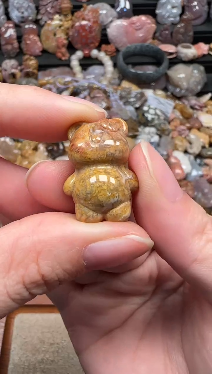 颈饰未镶嵌硅化珊瑚（珊瑚玉）083