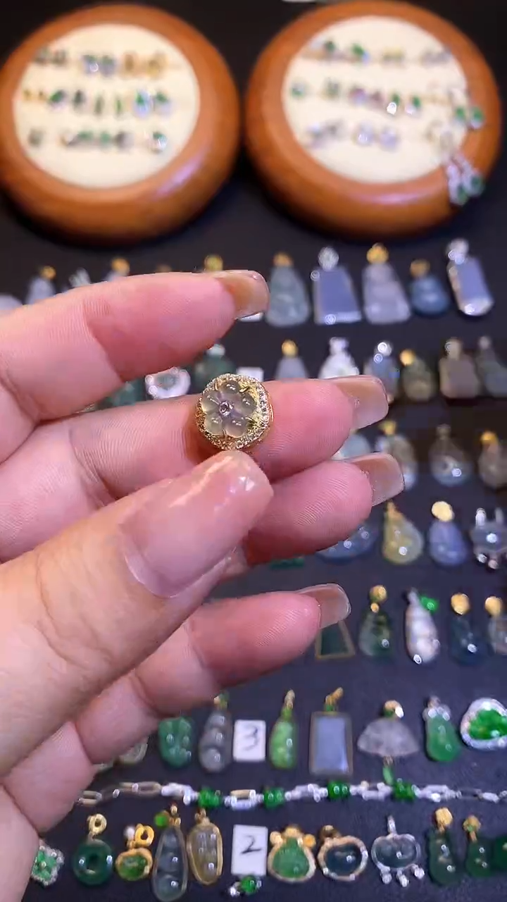 【闪购商品】翡翠吊坠(不含链)银S925镶嵌1