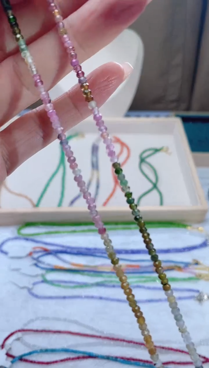 【闪购商品】碧玺颈饰14K金镶嵌诗颜珠宝甄选SYZB86