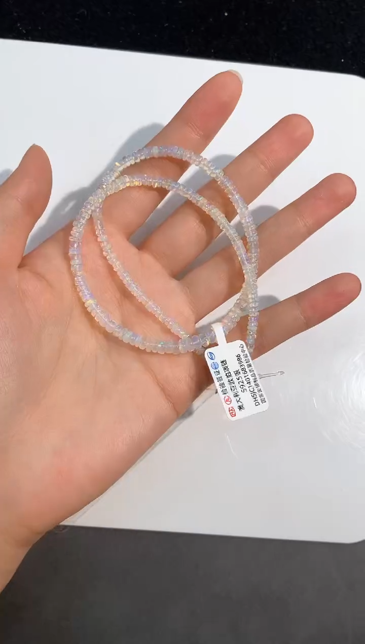 【闪购商品】欧泊手链未镶嵌68号欧泊多圈3mm