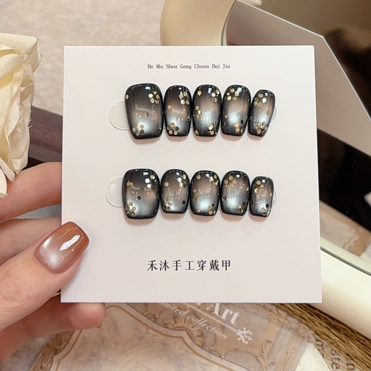 【小黑花】——禾沐手工穿戴甲