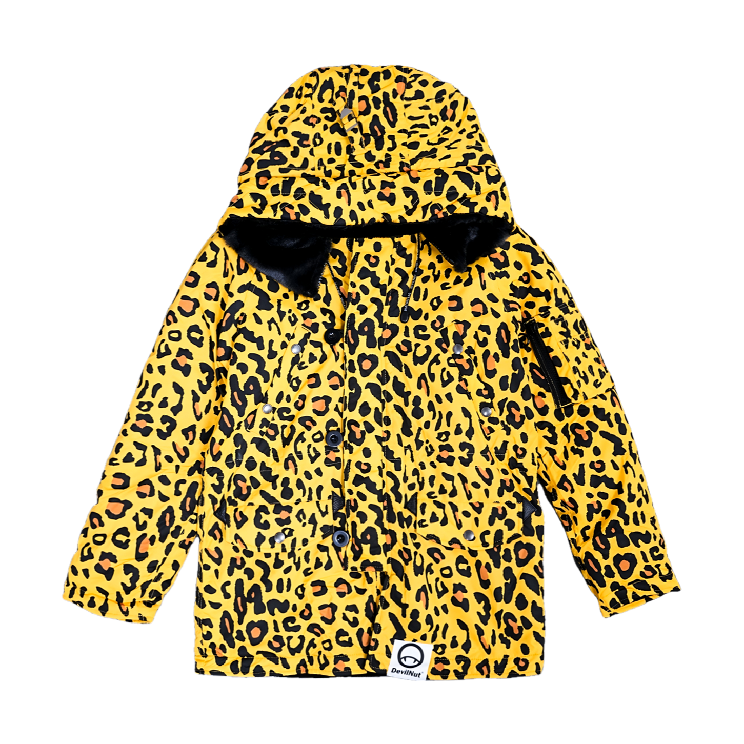 DEVILNUT潮牌连帽休闲棉服秋冬冬装保暖加绒棉衣加厚冬季潮流宽松