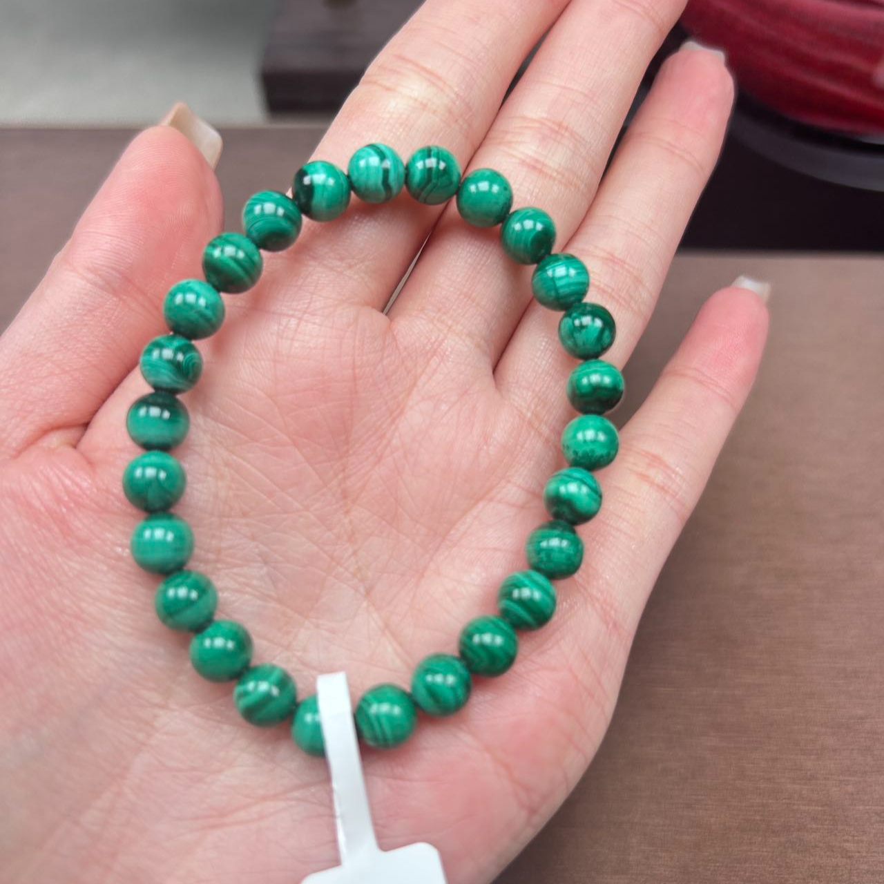 天然孔雀石手串  309