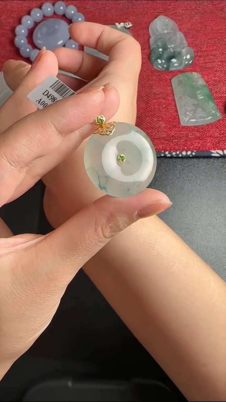 【闪购商品】翡翠颈饰18K金镶嵌WY0214216