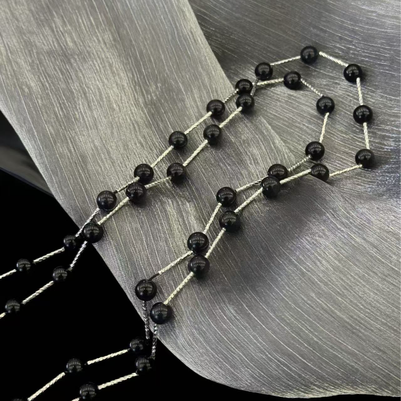 INSANE/云山 铜合金仿水晶项链 X•EVERYDAY百搭个性珠玑长项链