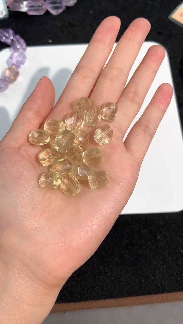 水晶手链未镶嵌81号黄水随行单颗配件