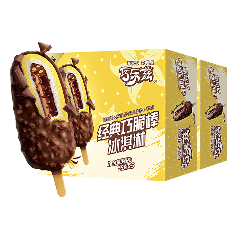 伊利巧乐兹巧脆棒冰淇淋750g（375g/盒*2）