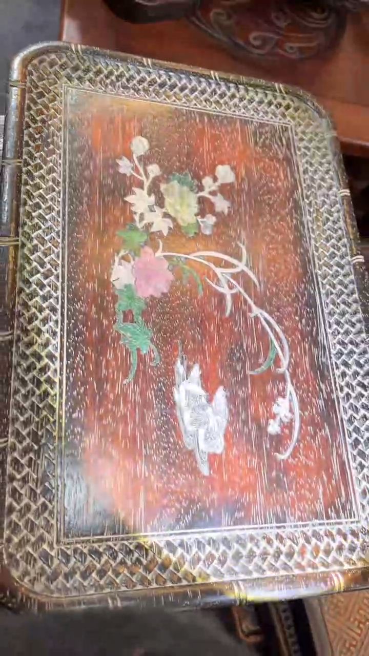 【闪购商品】非洲紫檀（红花梨）36x24cm赏盘