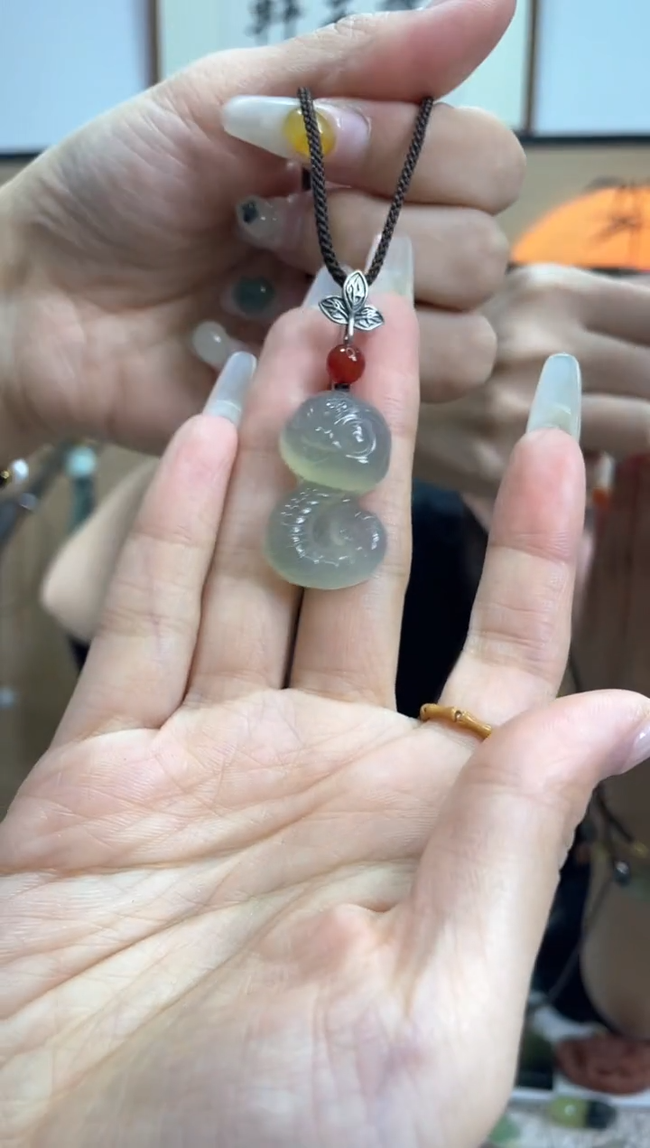 【闪购商品】岫玉吊坠银S925镶嵌多样性发货其中发一