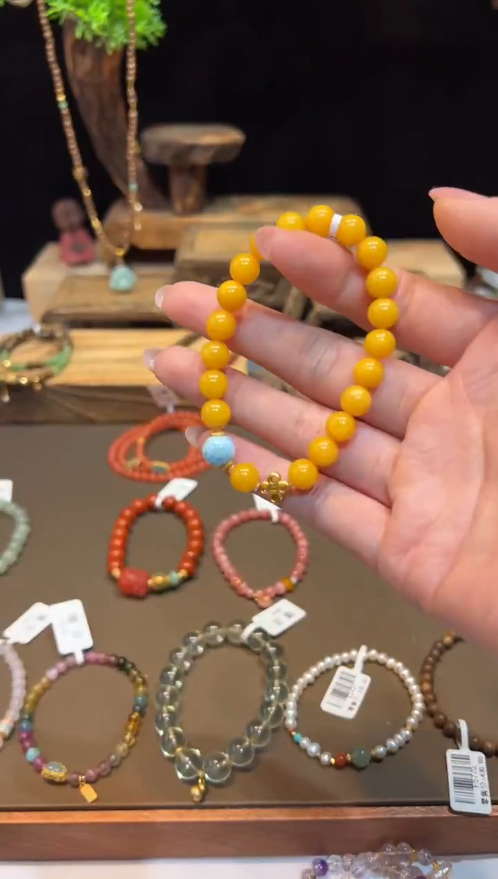 未镶嵌琥珀手饰手饰@@E6009