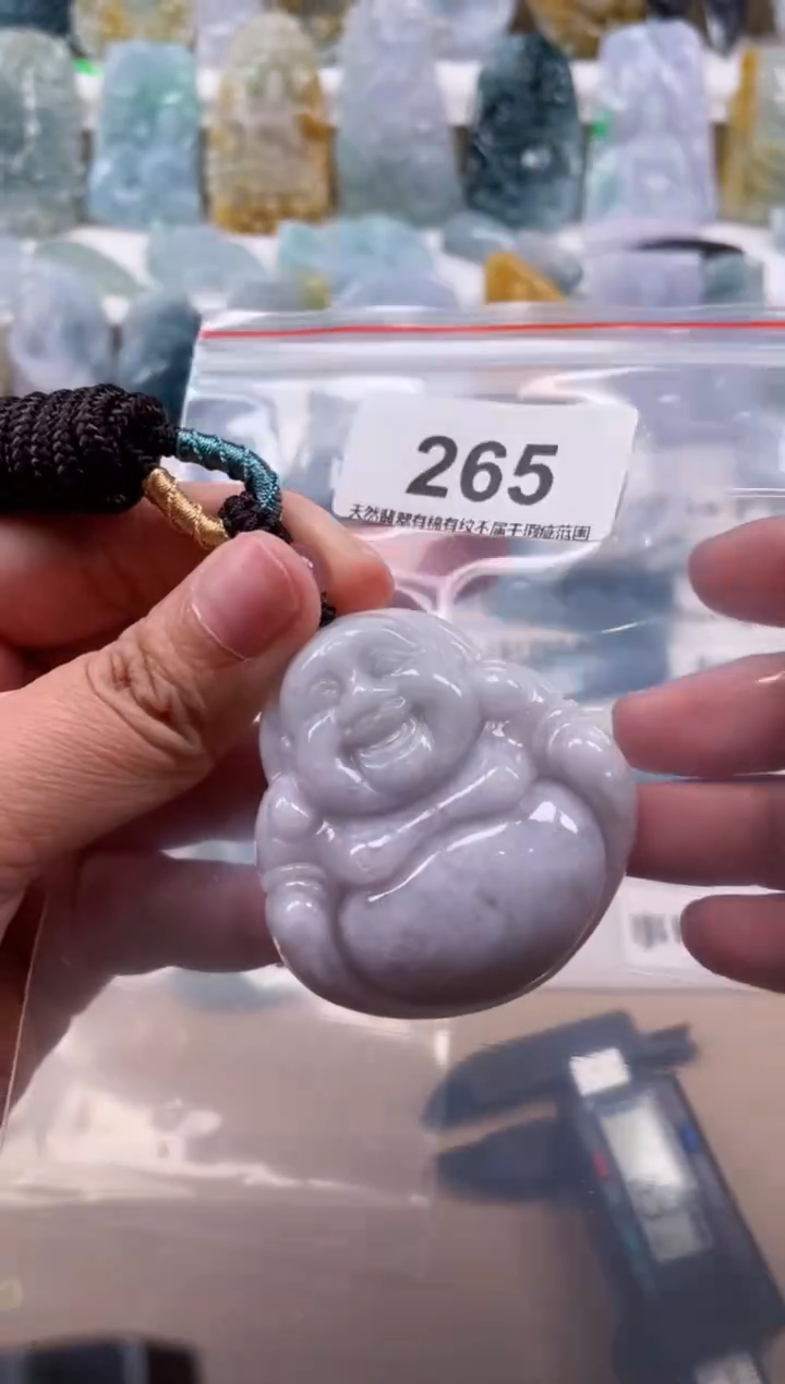 【闪购商品】翡翠颈饰未镶嵌天然缅甸A货翡翠微瑕265