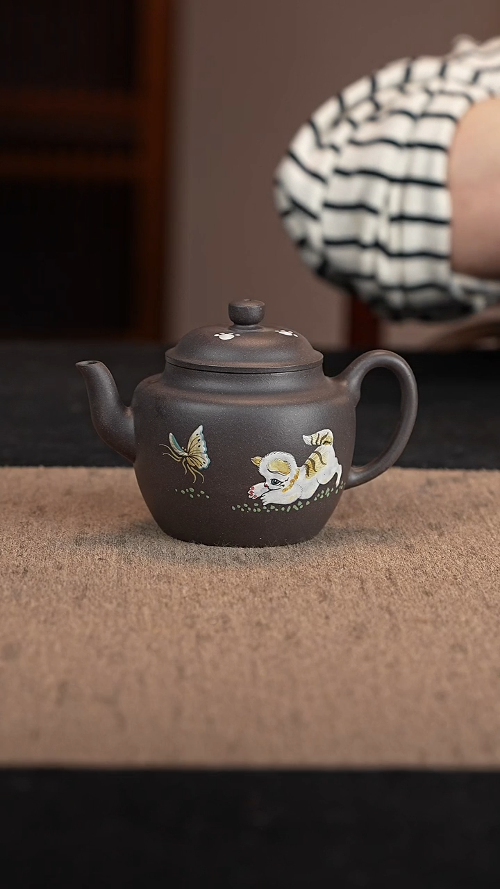 【闪购商品】紫砂茶壶天青泥宫灯