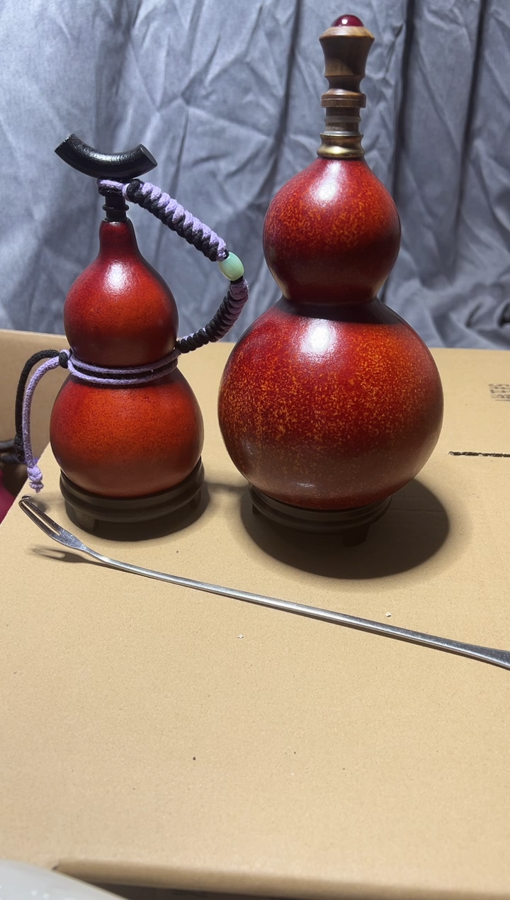 012-大漆酒葫芦不含网兜---一葫一拍，不退不换2把