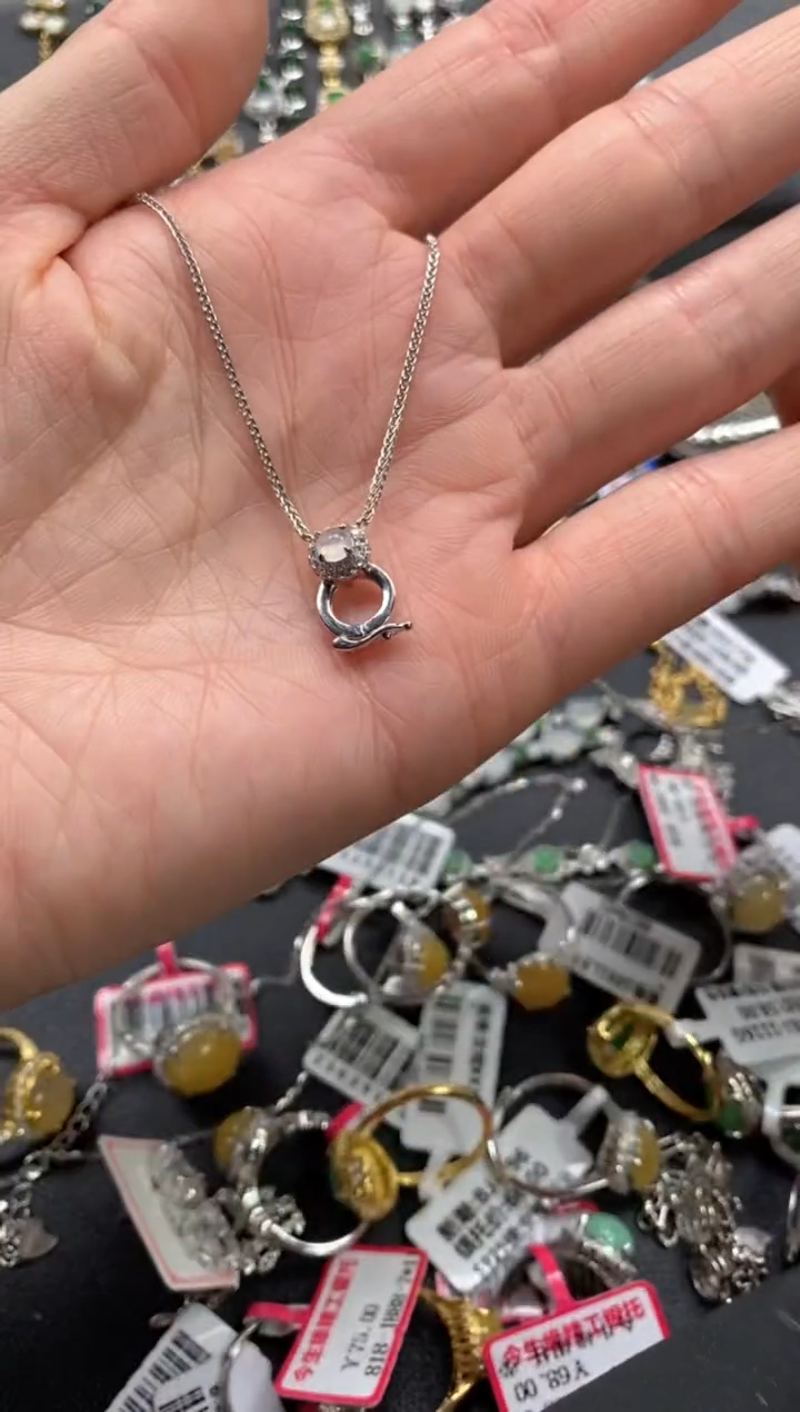 【闪购商品】翡翠戒指银S925镶嵌11111--1