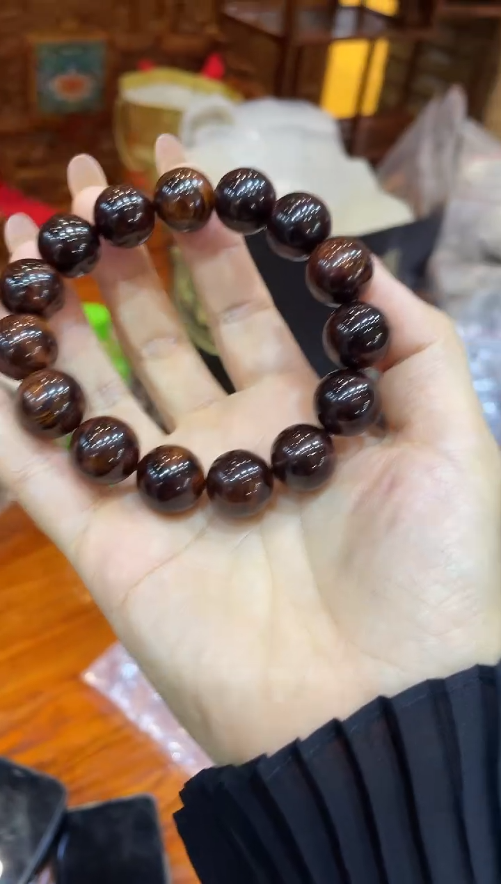 手串/手链黄花梨/降香黄檀老料海南黄花梨1.5想5单圈手串