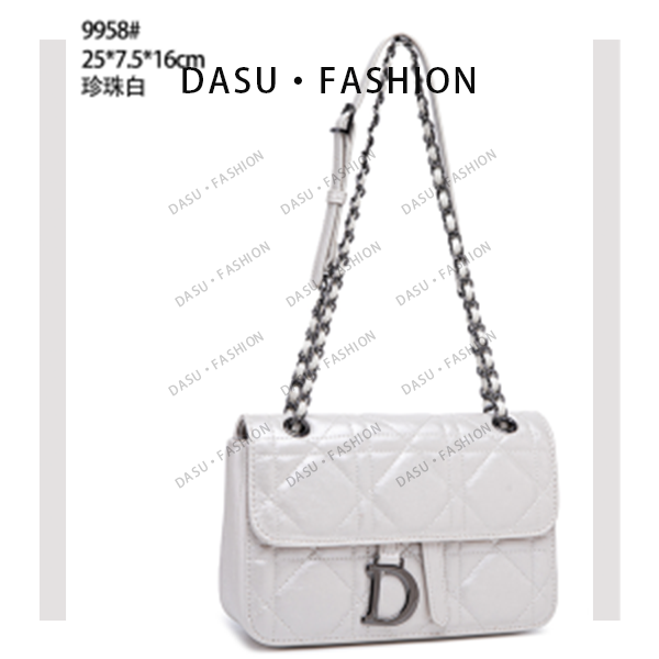 【苏总专属】QYX-9958-珍珠白女士时尚潮流气质小众腋下包斜挎包