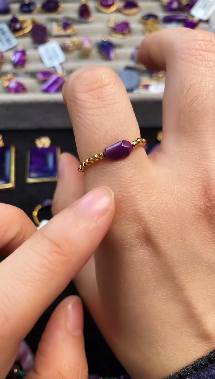 苏纪石（舒俱来）银S925镶嵌戒指1