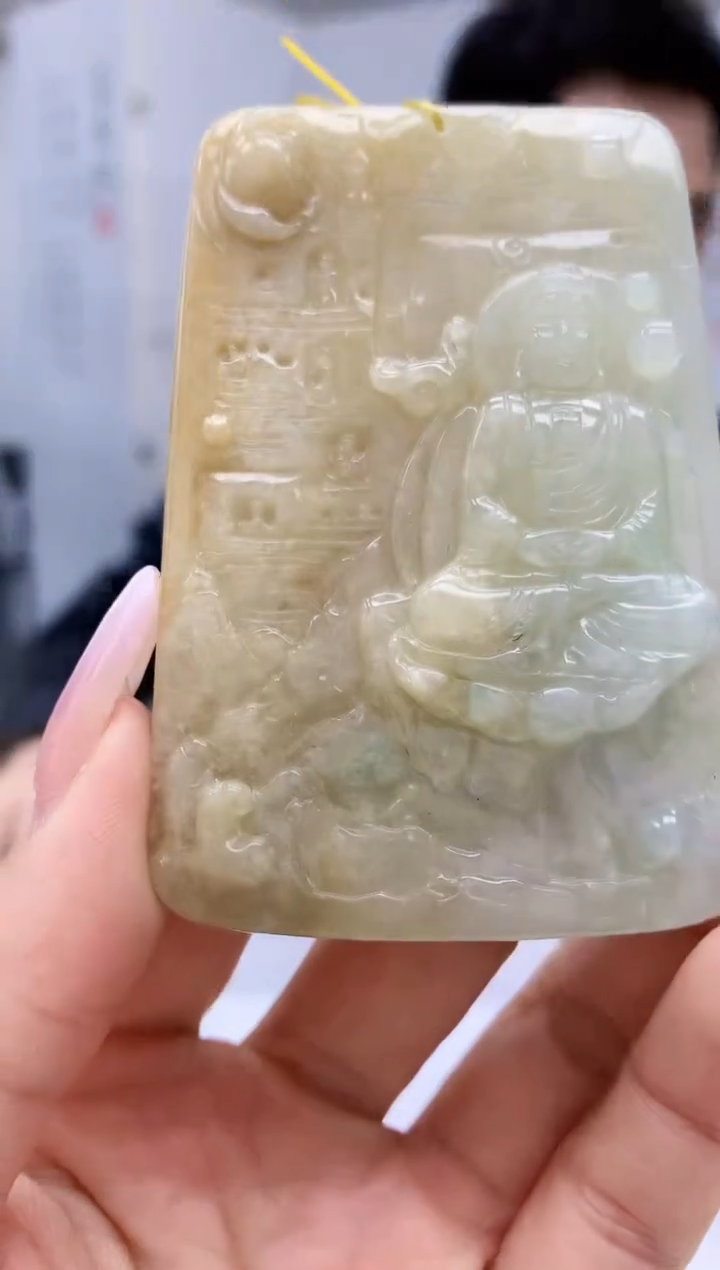 【闪购商品】定制翡翠未镶嵌5153lr-毛货挂件196