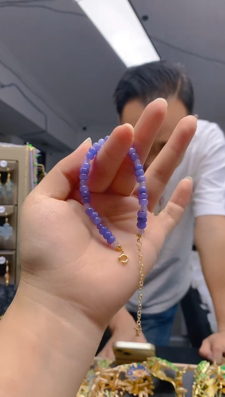 【闪购商品】翡翠耳饰合金0223翡翠手链
