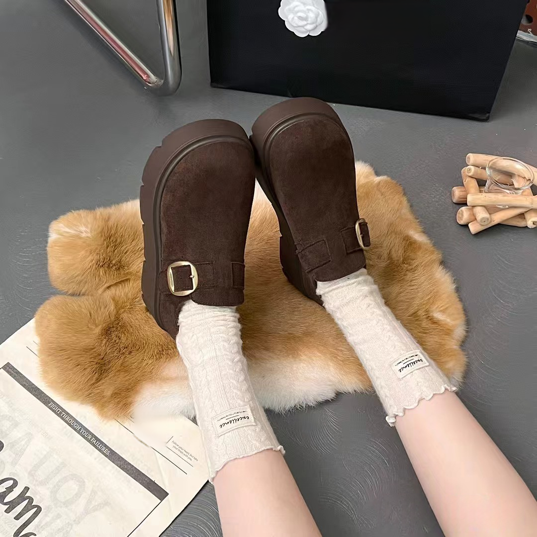 新款时尚百搭加厚底加棉勃肯鞋码正A6001