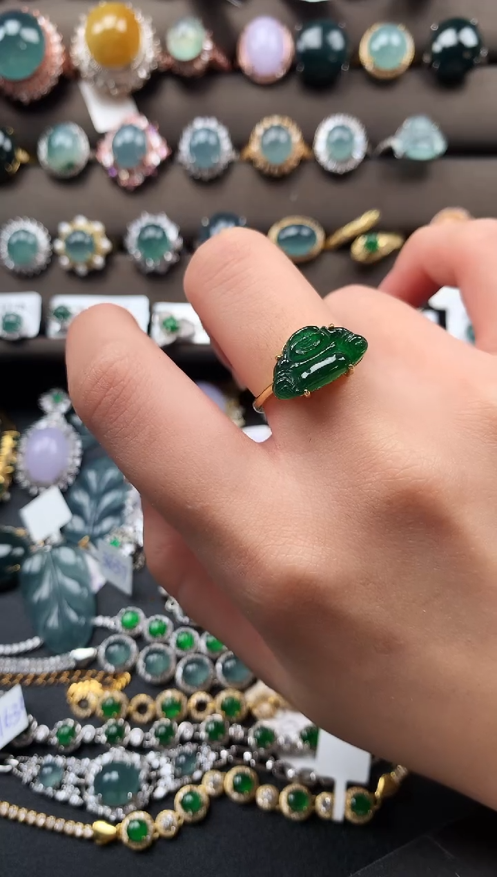 【闪购商品】翡翠戒指未镶嵌52142141