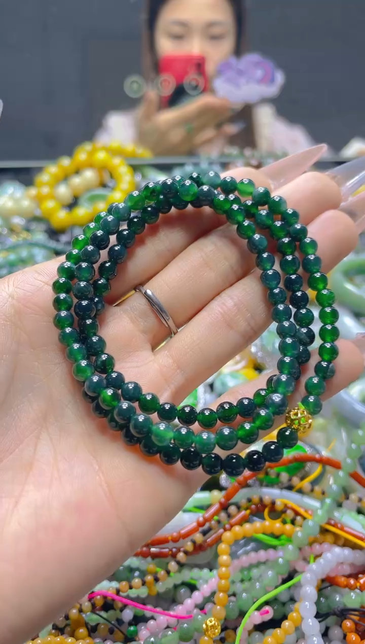 颈饰未镶嵌翡翠5MM