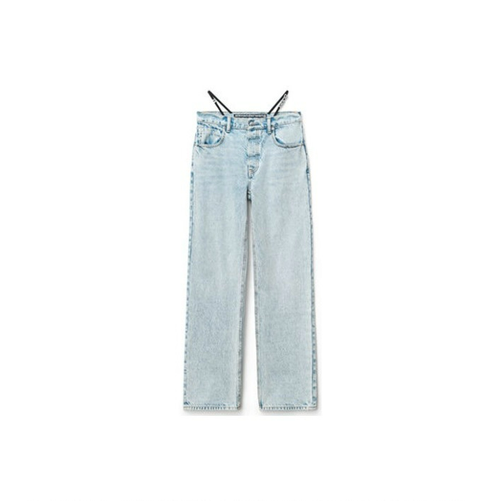 全新未使用  亚历山大王 牛仔长裤 浅蓝色浅蓝色 TP020554