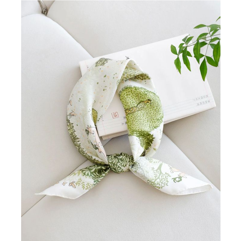 （2.0银色）轻奢百搭~时尚五花手连【丝巾1】碎花网红洋气波点