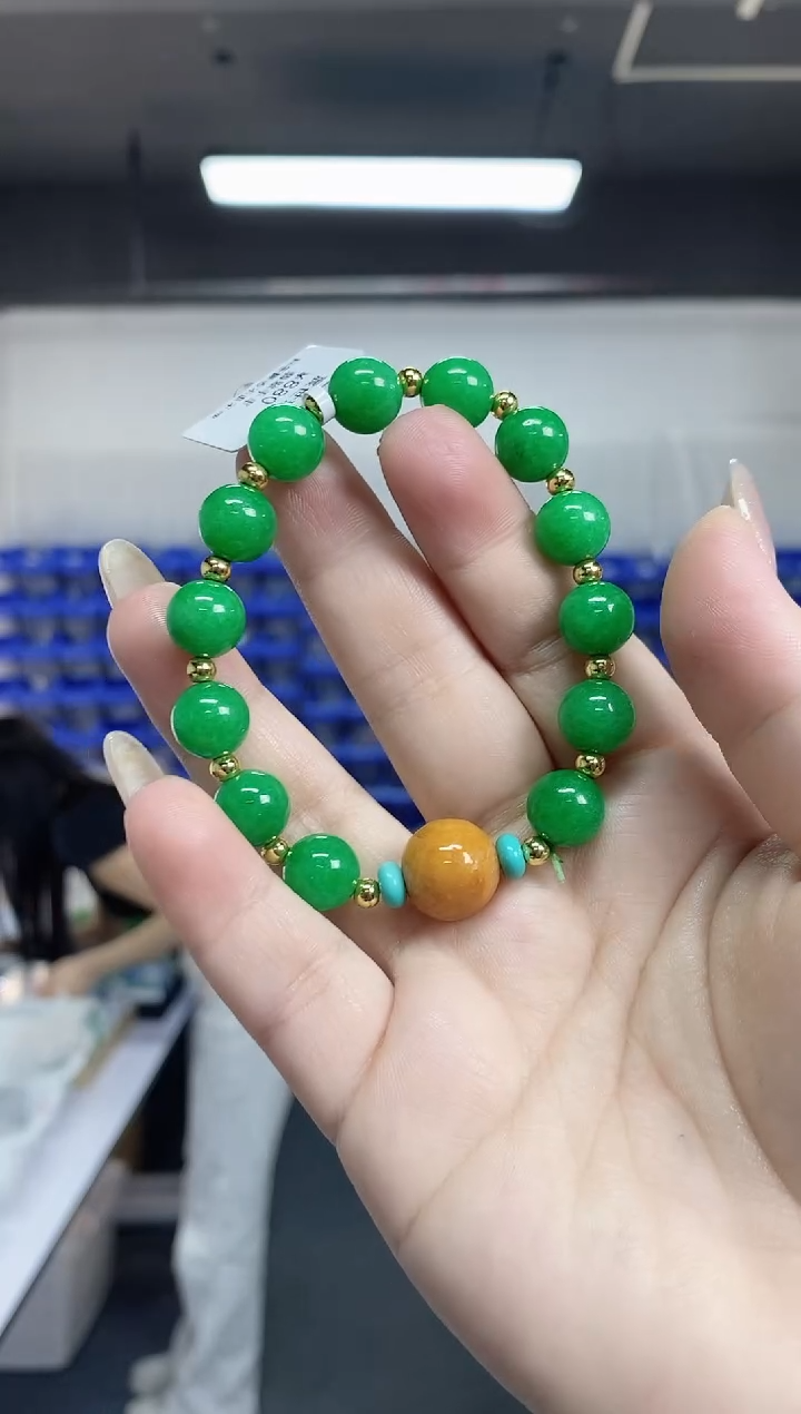 【闪购商品】未镶嵌翡翠手串多样性发其一颜色微差